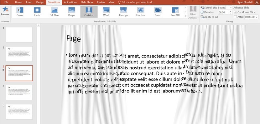 Hướng dẫn dùng hiệu ứng chuyển Slide (transition) để bài thuyết trình thêm hấp dẫn