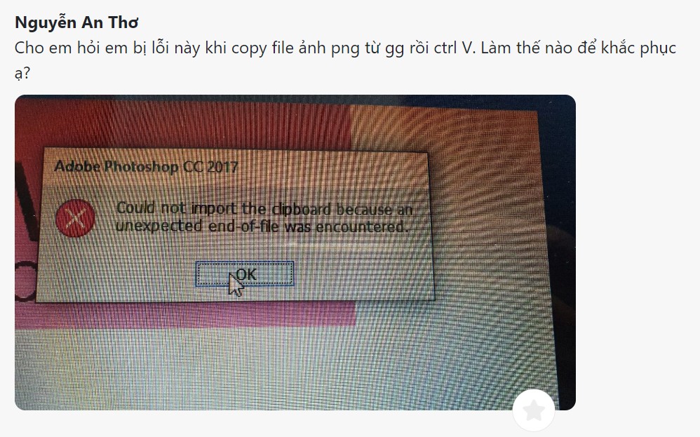 Cách xử lý lỗi File ảnh .PNG khi đưa vào Photoshop
