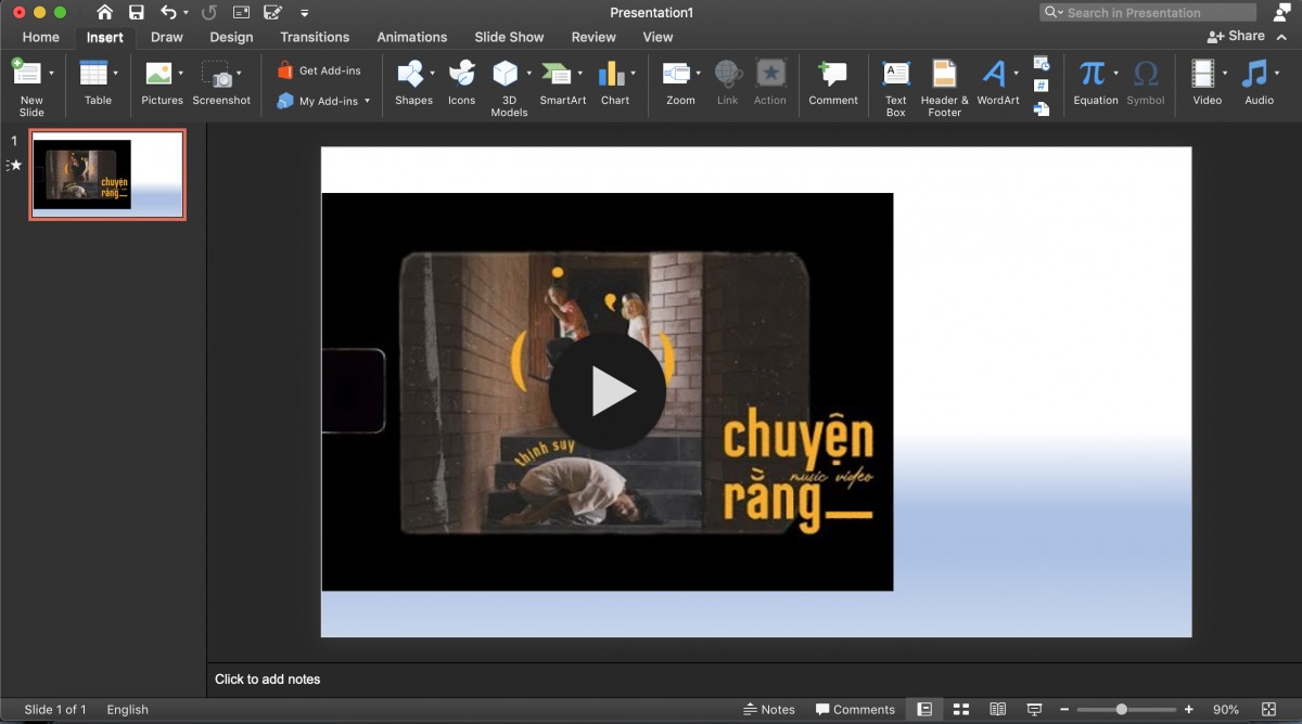 Chèn GIF và video vào PowerPoint chỉ trong 1 phút