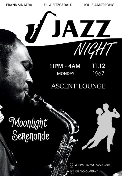 Bài tập tuần 1: Poster live concert Jazz