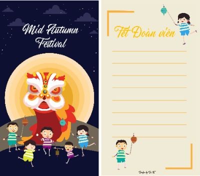 Mid autumn festival post card
