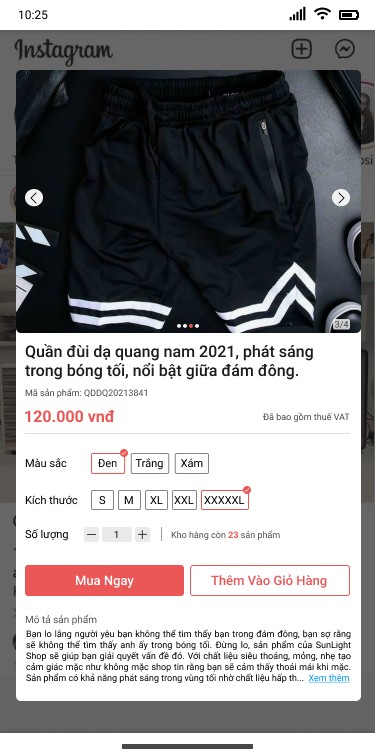 Pop up mua hàng