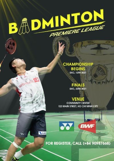 PROMOTION BADMINTON POSTER