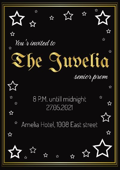 Prom invitation