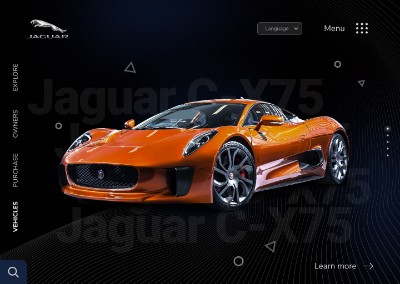 Landing page Jaguar