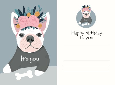 Post card happy birthday