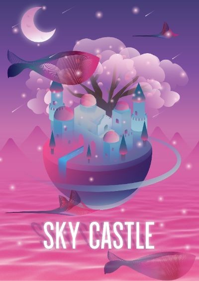 SKY CASTLE - illustrator poster