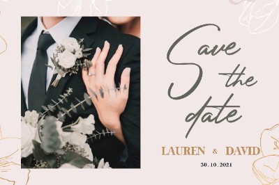 Wedding invitation card