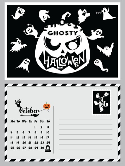 Halloween Postcard - 4