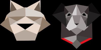 Wolf and Dog