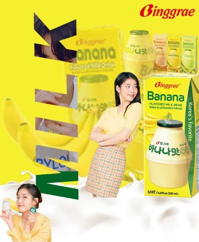 Poster sữa chuối