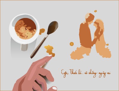 #Day4: Illustrator Challenge - My favourite Capuccino