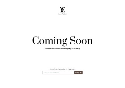 Thiết kế 1 trang coming soon website