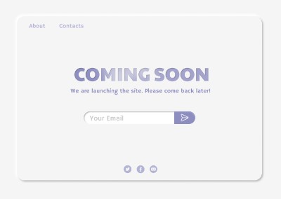 BTVN UI buổi 3 - Coming Soon