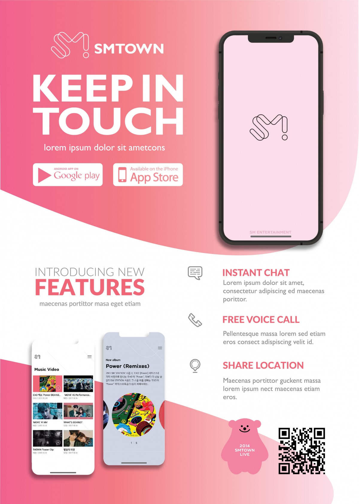 smtown app promotion poster