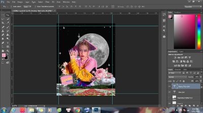collage art _ Hoàng Thùy Linh trong mv Gieo Quẻ