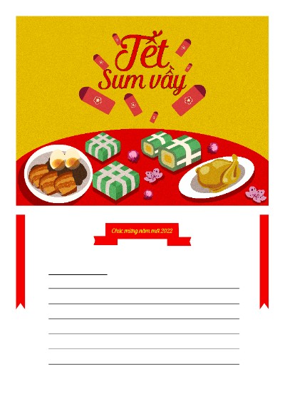 BT Giữa Kì- Post Card Năm Mới