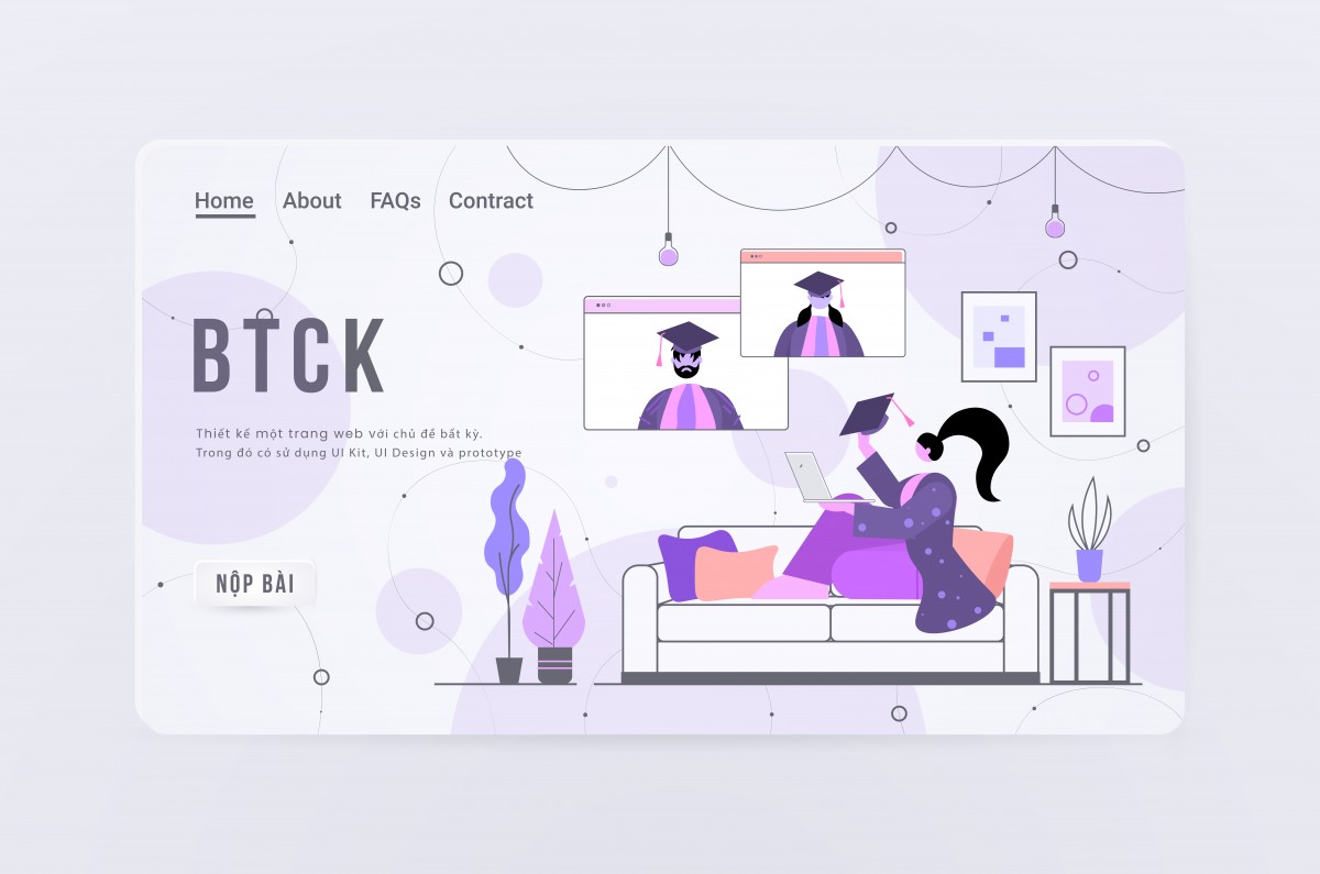 BTCK thiết kế website + prototype