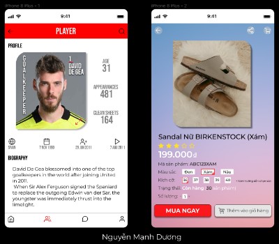 BTVN Buổi 02: Thiết kế mới 02 màn hình mobile có chứa Card